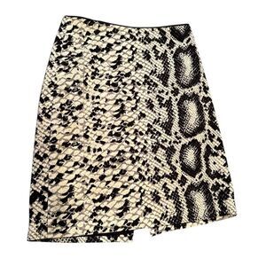White House Black Market Snake Skin Print Skirt Size 4